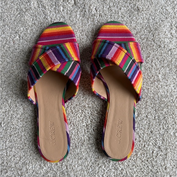 J. Crew Shoes - J. Crew Women's Colorful Striped Sandals